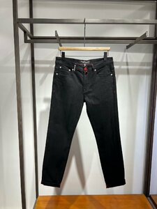 KITON キトン メンズ デニムパンツ ジーンズ ロング丈 ブラック W33 カジュアル コットン　ボトムス　長ズボン　ストレッチあり