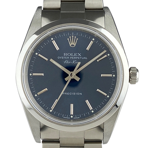 ロレックス ROLEX エアキング 14000M 腕時計 SS 自動巻き ブルー ボーイズ 【中古】