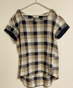 Naturalstore Calof ナチュラルストア チェック トップス L