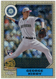 MARINERS右腕▲GEORGE KIRBY/2022 TOPPS UPDATEシルバーパックリフ1987 DESIGN RC!