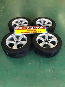 大田原店★中古スタッドレスSET4本★社外アルミホイール 18インチ8.0J+40★ブリヂストン VRX 235/55R18★2014年製★BMW X3など