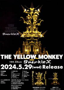 送料無料　５枚　THE YELLOW MONKEY　１０th Album Sparkle X 販促チラシ　A4版片面印刷　2冊　タワープラス　タワーレコード発行冊子