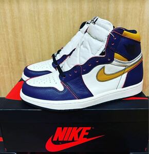 SB × AIR JORDAN 1 RETRO HIGH OG LA TO CHICAGO CD6578-507 （コートパープル/セイル/ユニバーシティゴールド/ブラック) ナイキ