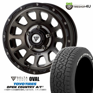 4本セット DELTAFORCE OVAL 16x6.0J 5/139.7 -5 MSP TOYO OPEN COUNTRY A/T3W 215/70R16 ホワイトレター ジムニーシエラ JB74W JB43W