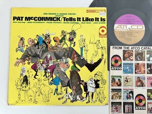 【68年US盤】Pat McCormick / Tells It Like It Is LP ATCO RECORDS SD33-242 パット・マコーミックUS俳優コメディアルバムライブ録音