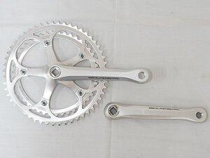 3416【サンツアー シュパーブプロ 175mm 52/43T 8Sクランクセット 未走行品】自転車 パーツ