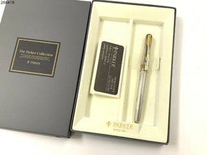 PARKER パーカー SONNET ソネット ペン先 18K 750 M 刻印 ブラック×ゴールド 万年筆 筆記用具 文房具 箱 2884T8-13