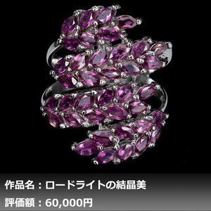 【送料無料】4.00ct 天然ロードライトガーネット K14WG仕上リング 17.5号｜作家モノ｜本物保証｜日宝協鑑別対応