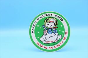 1972年 MANNED SPACECRAFT CENTER ZERO IN ON SAFETY IN 72/アポロ17/NASA ヴィンテージ ステッカー/スヌーピー/171590009