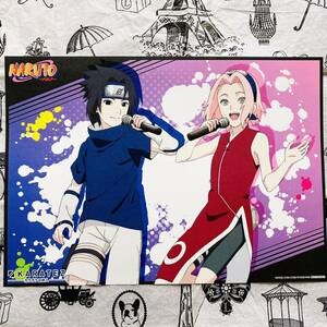 NARUTO★BORUTO/カラオケの鉄人/カラ鉄/特典/ランチョンマット/サスケ&サクラ