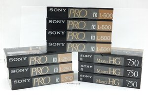 【z29853】新品・未使用 SONY ソニー ベータ ビデオカセットテープ PRO L-250 3本 L-500 4本 Master HG L-750 3本 合計10本格安スタート