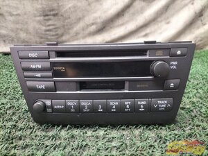 M_マーク2ブリット(GX110W)純正CD/カセットデッキ【J80T】