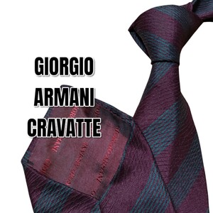 【GIORGIO ARMANI CRAVATTE】レッド系　イタリア製