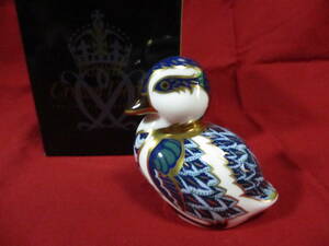 ロイヤルクラウンダービー アヒル カモ ペーパーウェイト Royal Crown Derby DUCK フィギュリン