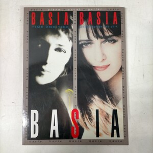 BASIA 楽譜 TIME AND TIDE london warsaw newyork●古本/表紙微スレ頁角折れ縁傷み/ピアノ/ヴォーカル/ギター/Crusing For Bruising/輸入版