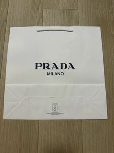 プラダ PRADA 紙袋 ショッパー ショッピングバッグ 中 ブランド 白 ショップ袋　35*34cm