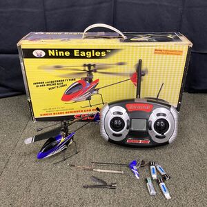 ●2【売り切り】Nine Eagles ヘリコプターラジコン SOLO MAXX V3 ホビー おもちゃ バッテリー/プロポ/箱付属 現状品