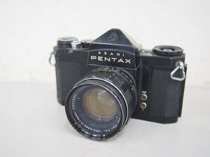 ☆【1R0904-21】 PENTAX ペンタックス フィルムカメラ SV UVフィルター付 Super-Takumar 1:1.8/55 ジャンク