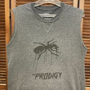 1スタ 再落無し AHLK グレー バンド Tシャツ プロディジー the Prodigy 蟻 90s 00s ビンテージ 古着 ベール 卸 仕入れ