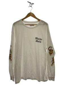 WACKO MARIA◆TIM LEHI CREW NECK LONG SLEEVE T-SHIRT/長袖Tシャツ/XL/コットン/WHT