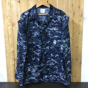 送料無料 米軍実物 2008年製 NWU Navy Working Uniform デジタルカモ ジャケット SIZE S 美品 USN