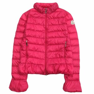 モンクレール MONCLER ダウン ジャケット ブルゾン JARRE ロゴ ワッペン 保存袋付き 0 ピンク レディース ◇１