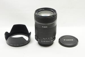 【適格請求書発行】訳あり品 Canon キヤノン EF-S 18-135mm F3.5-5.6 IS APS-C ズームレンズ フード付【アルプスカメラ】241110i