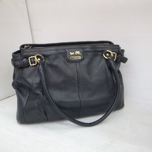 7284【本物保証】 COACH コーチ マディソン ショルダーバッグ トートバッグ 22262 ブラック