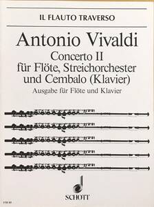 ヴィヴァルディ フルート協奏曲 第2番 Op.10-2 (フルート、ピアノ) 輸入楽譜 Vivaldi Concerto I f?r Fl?te 洋書