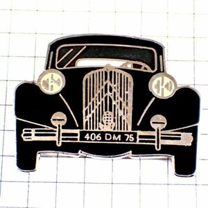 ピンバッジ・シトロエン黒いアンティークカー車/406DM75◆フランス限定ピンズ◆レアなヴィンテージものピンバッチ