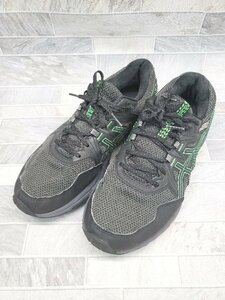 ◇ asics アシックス GEL-VENTURE 8 1011A824 スニーカー シューズ サイズ25.5cm ブラック グリーン メンズ P