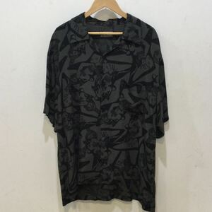 HYSTERIC GLAMOUR ヒステリックグラマー 02441AH07 rayon shirt 開襟シャツ レーヨン グレー 674427