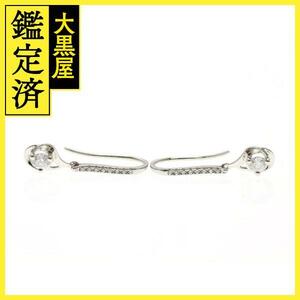 JEWELRY ノンブランド ジュエリー ピアス PT900 プラチナ ダイヤモンド 0.15カラット 2.7g【473】