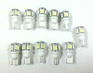 24V車用　55個セット 高輝度 T10/T16 SMD15連級ウェッジ球 50個+保証5個 トラック トレーラー ダンプ バス 重機　大型車用　