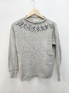 ◇ NATURAL LAUNDRY ナチュラルランドリー 長袖 ニット セーター サイズ2 グレー系 マルチ レディース P