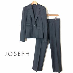 R1361-F-N◆ 美品 ◆ joseph ジョセフ セットアップ テーラードジャケット スラックス ストライプ ◆ size38 ウール 古着 レディース