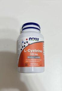 ★ナウフーズ　 Lシステイン (L-Cysteine)　残90粒以上 エルシステイン 500mg ビタミンC ビタミンB6 Now FOODS★