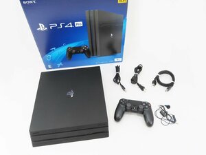 ♪○【SONY ソニー】PS4 Pro本体 1TB CUH-7200B ジェット・ブラック