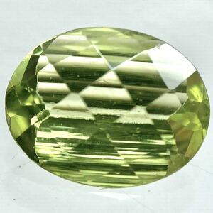 〔天然ペリドット1.688ct〕U 約9.12×7.11mmソーティング付 ルース 裸石 宝石 ジュエリー　peridot 