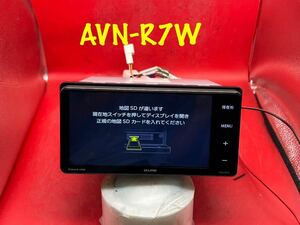 即決★AVN-R7W SD TV/DVD/CD/MP3/SD/Bluetooth/USB/iPod/Wi-Fi ジャンク品★地図カードあり、前に進まない