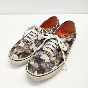 VANS オーセンティック 猫柄 ASPCA CATS サイズUS8.5 スニーカー ホワイト 多色 バンズ 5-0109G F98314