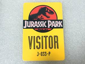 ☆ アメリカ 人気 恐竜SF系 映画 ドラマ グッズ ジュラシックパーク JURASSIC PARK VISITOR ビジター IDカード J-033-P ☆