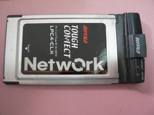 送料最安 \140　通信46-02：BUFFALO LPC4-CLX　TOUGH CONNECT PCMCIA TYPE Ⅱ　バッファロー　ノートPC用LANカード