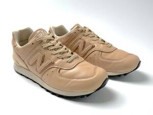 限定576足 20TH記念 New Balance LM576UKV VEG TAN ベジタブルタンニンレザー US9.5 27.5cm M576UKイギリス英国製 ヌメ革M576UKV LM576UK V