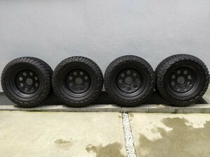 【2023年製】GEOLANDAR X-AT 275/65R17、WEDS MADSTEIN R-02 17inch 8.0J 5H‐150 ４本セット ランドクルーザー100・200