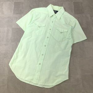 POLO by Ralph Lauren ポロ ラルフローレン 半袖 スナップボタン ウエスタンシャツ メンズ Mサイズ グリーン