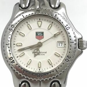 美品 TAGHEUER タグホイヤー PROFESSIONAL プロフェッショナル セルシリーズ 腕時計 クオーツ WG1212-K0 コレクション カレンダー ラウンド