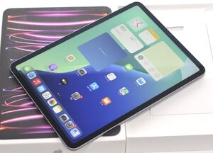 1円～最短発送 送料無料 人気！iPad Pro11インチ (第4世代) 256GB M2チップ MNXF3J/A Wi-Fiモデル 2022年 スペースグレイ 4P46