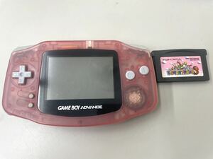 AR☆ 稼働品 動作確認済 Nintendo ゲームボーイアドバンス ミルキーピンク AGB-001 ソフト スーパーマリオアドバンス3 GAMEBOY ADVANCE 