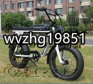 美品登場☆ レトロな電動自転車E-BIKE 20x4.0インチ 36V 350W 13Ah s3rx リチウム電池 モトクロス